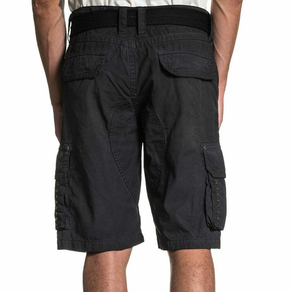 AFFLICTION Mens CARGO Shorts OPTIMAL Embroidered - Picture 3 of 8